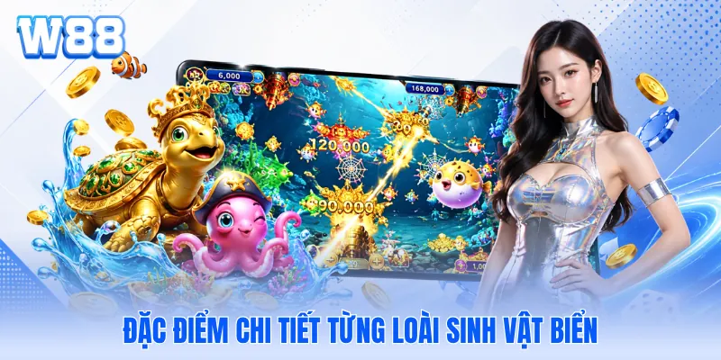 Đặc điểm chi tiết từng loài sinh vật biển